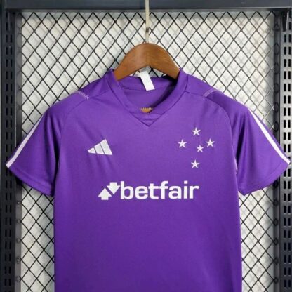 Cruzeiro 2023/24 Purple niños conjunto - Image 2