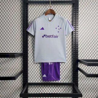 Cruzeiro 2023/24 Grey niños conjunto