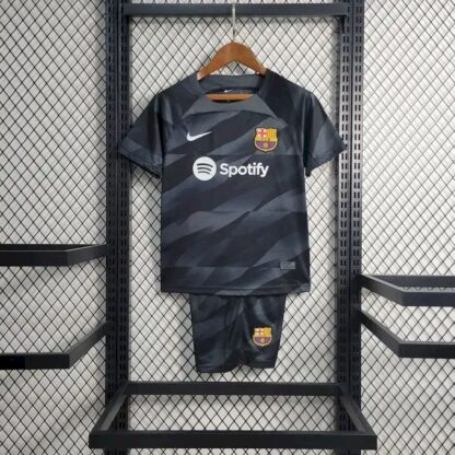 Barcelona 2023/24 Black portero niños conjunto