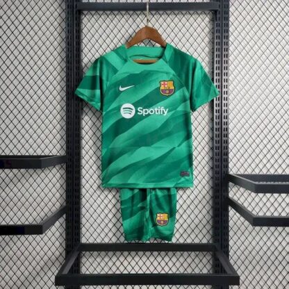 Barcelona 2023/24 Green portero niños conjunto - Image 10