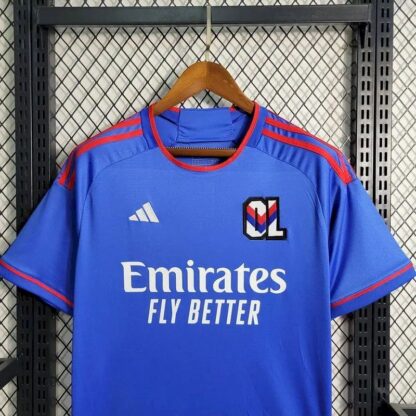 Olympique Lyonnais 2024/25 Retro Blue camiseta - Image 7