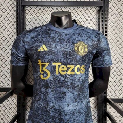Manchester United 2024/25 Stone Roses Pre-Match camiseta versión jugador - Image 2