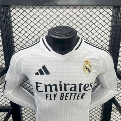 Real Madrid 2024/25 local manga largas camiseta – Player Versi - Image 3