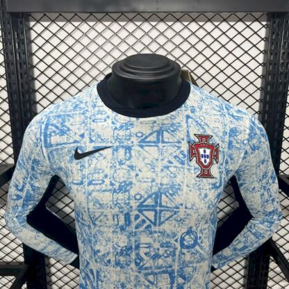 Portugal 2024/25 Euro visitante manga largas camiseta – Player Versi - Image 3