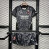 AC Milan 2024/25 portero camiseta Black niños conjunto