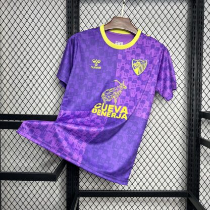 Malaga 2024/25 Purple pre-match entrenamiento camiseta