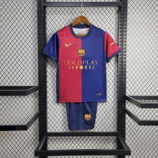 Barcelona 2024/25 Local Sponsor Coldplay niños conjunto