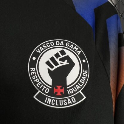 Vasco Da Gama 2024/25 Kappa Warm-up Black camiseta - Image 4