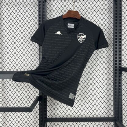Vasco Da Gama 2024/25 Mujers Black portero uniform camiseta