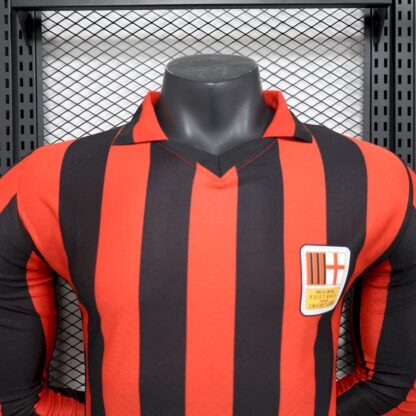 AC Milan 2024/25 125th Anniversary Edition Retro manga largas camiseta versión jugador - Image 4
