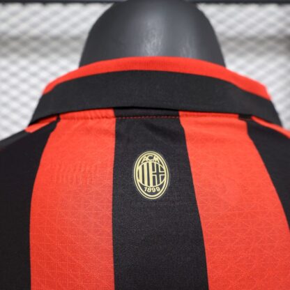 AC Milan 2024/25 125th Anniversary Edition Retro manga largas camiseta versión jugador - Image 3