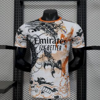 Real Madrid 2025/26 Black and white dragon version camiseta versión jugador