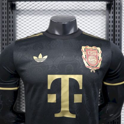 Bayern Munich 2024/25 125 Anniversary Black camiseta versión jugador - Image 4