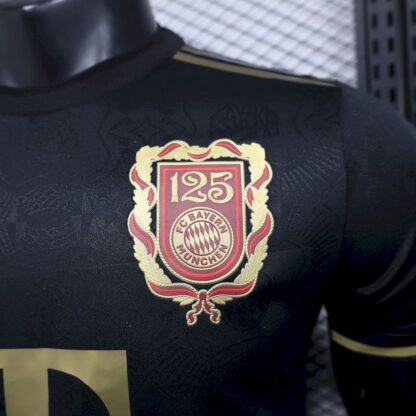 Bayern Munich 2024/25 125 Anniversary Black camiseta versión jugador - Image 3