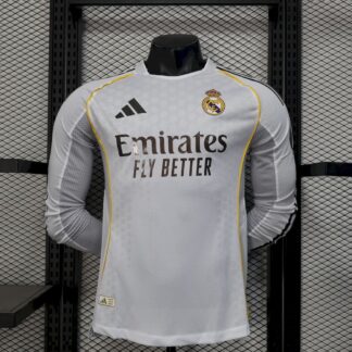 Real Madrid 2025/26 local manga largas camiseta versión jugador