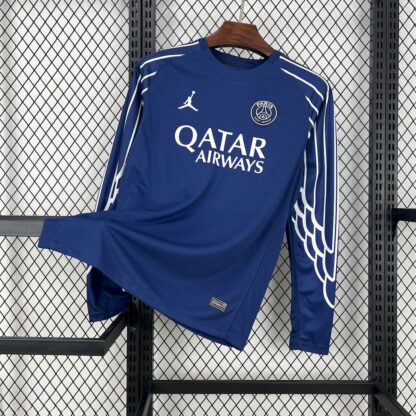 Paris Saint-Germain 2025/26 Fourth visitante manga largas camiseta