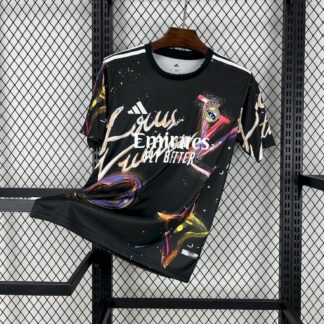 Real Madrid 2025/26 Louis Vuitton Joint Edition Black colorful version camiseta