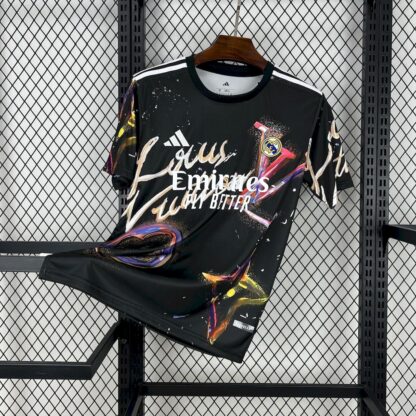 Real Madrid 2025/26 Louis Vuitton Joint Edition Black colorful version camiseta