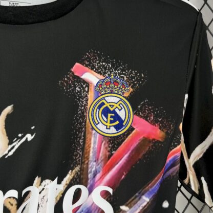 Real Madrid 2025/26 Louis Vuitton Joint Edition Black colorful version camiseta - Image 4