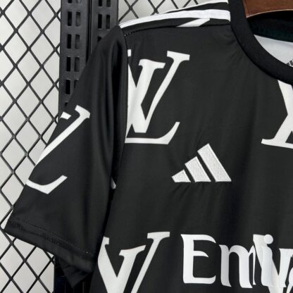 Real Madrid 2025/26 Louis Vuitton Joint Edition Black camiseta - Image 5