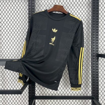 Mexico 2025/26 Gold- Black manga largas camiseta