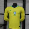 Brazil 2025/26 local manga largas camiseta versión jugador