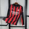 AC Milan 2025/26 local manga largas camiseta