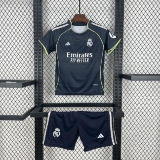 Real Madrid 2025/26 visitante niños conjunto
