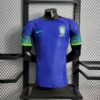 Brazil 2022 World Cup visitante camiseta versión jugador