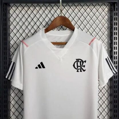 Flahombrego 2023/24 White entrenamiento Mujers camiseta - Image 2