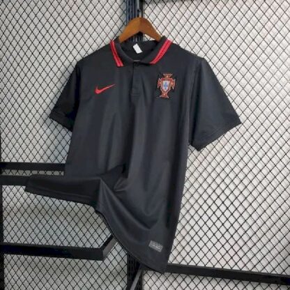 Portugal 2023/24 Black Polo - Image 2